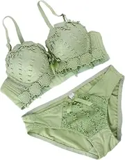 [GAROZATION] Bra Ladies Suits Lace Kit Suits Green