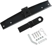 Brilluxa Black Rear Trailer Hitch for EZGO TXT Medalist 1995‑2013, Heavy Duty Club Car Rear Seat Trailer Hitch with Bumper Receiver Replacement