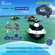 WavesRx 7lb TriAnchor - Stainless Steel Folding Anchor for PWC, Jet Ski & Skiff