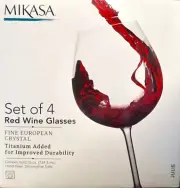 Mikasa Julie Red Wine Glasses (Set of 4) 25 oz Brand New