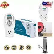 FCC Certified Heavy Duty Programmable Thermostat Plug with LCD Display Control