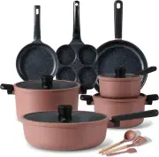Non Stick Pots and Pans Set, Cookware Sets Nonstick, Kitchen Cooking Set with St