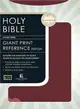 Holy Bible King James Version Classic Giant Print Center Column Reference Bible/Burgundy