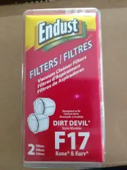 Dust Buster Filter F17 Kone & Kurv. Wholesale Quantity. Case of 75 - 2/pack.