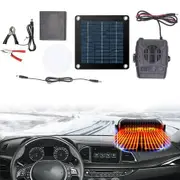 20W Solar Panel Warm Air Heater and Cooling Drying Fan Solar Wind Winter Car Summer Pet House Coop Thermal Fan