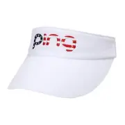 Genuine PING Womens Stars and Stripes Logo Sun Visor