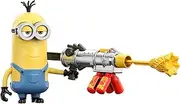 [Minions] The Rise of Gru Cheese Blaster Kevin Action Figure Approx 4-in, Movie Character Toy with Blaster & Dual Button-Activated Motion, Gift for Kids Ages 4 Years & Older
