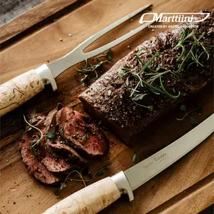 Marttiini Roast set 豪華烤肉刀叉組 1483012 ( 芬蘭刀、登山露營、廚房刀具)