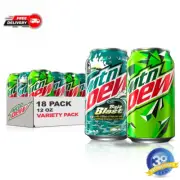 Lime and Citrus Soda Pop Flavored Variety Pack, 12 fl oz, 18 Pack Cans