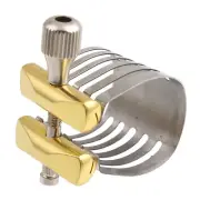 Stainless Steel Alto Saxophone Ligature Mouthpiece Ligature Fastener with Case