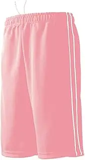 [Wundou] P2080-13 Piping Training Half Pants, Sweat Absorbent, Quick Drying, Jersey, Light Pink