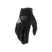 100% Ridecamp Gloves For BMX, Bicycles, Motorbikes And Scooter Black (2019)