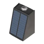 Solar Wall Light Up and Down Outdoor Water-Resistant Landscape Light Fence Yard Lamp-White