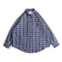 在飛比找蝦皮商城優惠-[B-SIDE]FLANNEL CHECKED SHIR復古