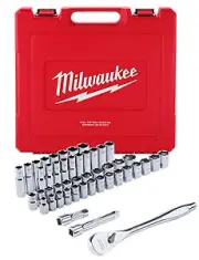 MILWAUKEE 47-Piece 1/2 in. Socket Wrench Set Fractional SAE & Metric NEW!!