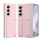 For Samsung Z Fold 6 Slim Hand Strap Stand Rugged Stand Case w/ Screen Protector