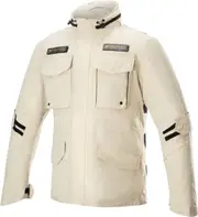 Alpinestars MO.ST.EQ Field waterproof Motorcycle Textile Jacket, beige, Size 3XL for Men
