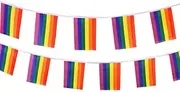 Rainbow Pride Bunting Flag 20 x 30 CM - 10 Pieces