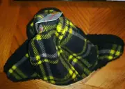 Cat & Jack Yellow & Black Kids Size OSFM Flaps over Ears hat Unisex 607