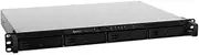 Synology 4bay Expansion Unit (Diskless) - Black Metal Rack Mount, Wall Mount - Compatible with Synology 1U RackStation - 12-inch Depth