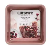 NEW WILTSHIRE ROSE GOLD NON STICK SQUARE CAKE PAN 20cm Bake Tin