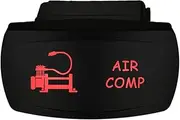 12V 20A / 24V 10A ON-Off Horizontal Rocker Switch AIR COMP 6C10SR Universal fits Toyota Nissan Holden Mitsubishi Ford Amarok etc. Dual LED in red