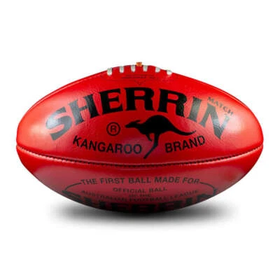Sherrin Aussie Rule Football KB Match Leather Game Football