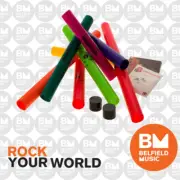 Boomwhackers 8-Note Diatonic Power Pack Includes 8-Tubes, 2-Octaver Caps, CD DVD