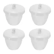 4 Pcs Crucibles for Melting Metal Crucible Cup with Lid Cover 40ml