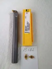 NEW 1/2" CARBIDE BORING BAR. E08-SDUCR-2 W/ KENNAMETAL DCMT 21.51 INSERTS -B182
