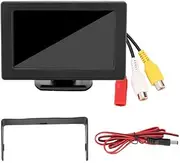 4 3in 3W TFT LCD Screen Car Rearview 2 Way AV Input HD Monitor for DVD Reverse Camera High Definition with Adjustable Contrast Brightness Chroma and Mode Simple
