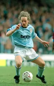 Paul Walsh of Manchester City at the FA Carling Premiership match - Old Photo