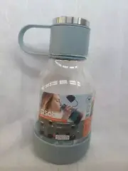 Asobu Tritan Water Bottle with Dog Bowl Attached 50 Ounces (Blue) *NEW*