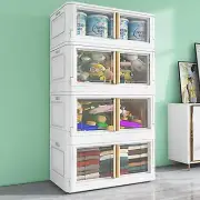 Storage Bins with Lids-78 Quart Plastic 4 Packs Stackable Storage (O5)