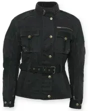 Bores Monika Ladies Wax Jacket, black, Size S for Women