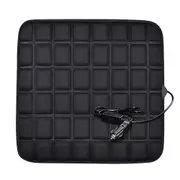 12V Heated Car Seat Cushion Cover Adjustable Temperature Seat Heater Warmer Winter Cushion 40W Heated Seat Pads Sofa Warmer Mat Black