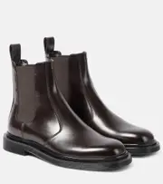 [The Row] The Row Elastic Ranger leather ankle boots AU 4 brown