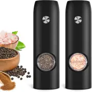 Electric Pepper Grinder Rechargeable Fast Automatic Salt Pepper Mill Grinder Set