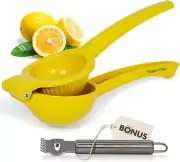 MozartKitchen 1 Manual Lemon Juicer and 1 free bonus lemon Zester NEW