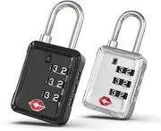 Joyway Luggage Locks TSA Approved, Travel Lock with Zinc Alloy Body, Open Alert, Easy Read Dials, for Travel Suitcase, Bag, Backpack, Tent, Fence, Lockers