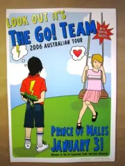 The Go! Team Melbourne 2006 Concert Poster Art Jazz Feldy