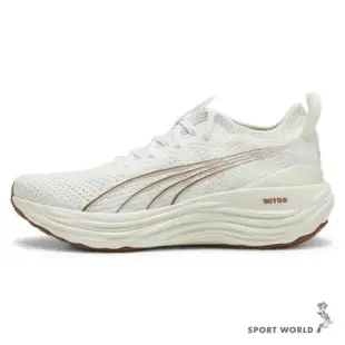 Puma 慢跑鞋 男鞋 緩衝 回彈 ForeverRun NITRO™ Knit 米白 37913909