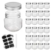 24 PACK Glass Mason Jars with Regular Mouth Lids for Jam Honey Candies Oats