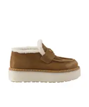 Logo Loafers 38.5 brown