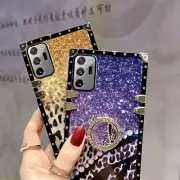 Luxury Pearl Leopard Phone Case For Samsung S20 S21 S22 S23 Note 20 A13 A53