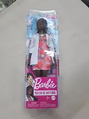 Barbie Doctor Doll 12” You Can Anything Curvy Doctor Afro American Doll Toy