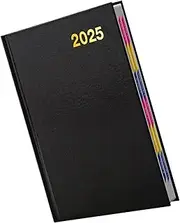 Subject Notebooks For 2025 – A5 Portable Hardcover Daily Planner | Water-Resistant Organizer, Calendar Journal For Work, Study, Personal Notes, Academic Or Office Use, Professional Notebook
