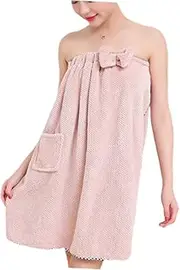 [VALICLUD] Bathrobe Bath Rugs Corner Shower Caddy Spa Robe Shower Shelves Dryer Vent Cleaner Kit Shower Organizer Shiny Bath Drying Towel for Shower Bathmat Bath Bathing Towel Pink