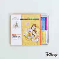 在飛比找蝦皮商城優惠-迪士尼 24色油畫棒 貝兒 美女與野獸 公主 蠟筆 塗鴉蠟筆
