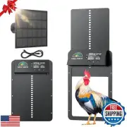 SMILE FOREST Automatic Chicken Coop Door with Light Sensor and Timer Control